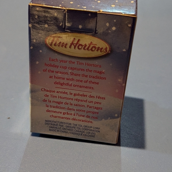 TIM HORTONS 2013 Winter Fun Coffee Cup Christmas Tree Ornament - Picture 3 of 5